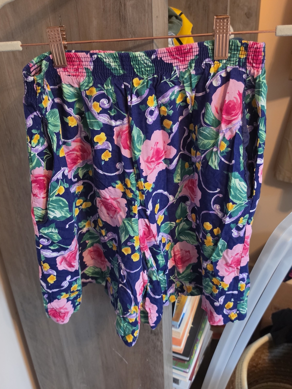 Tracy Evans Navy Floral High-Waist Women's Shorts